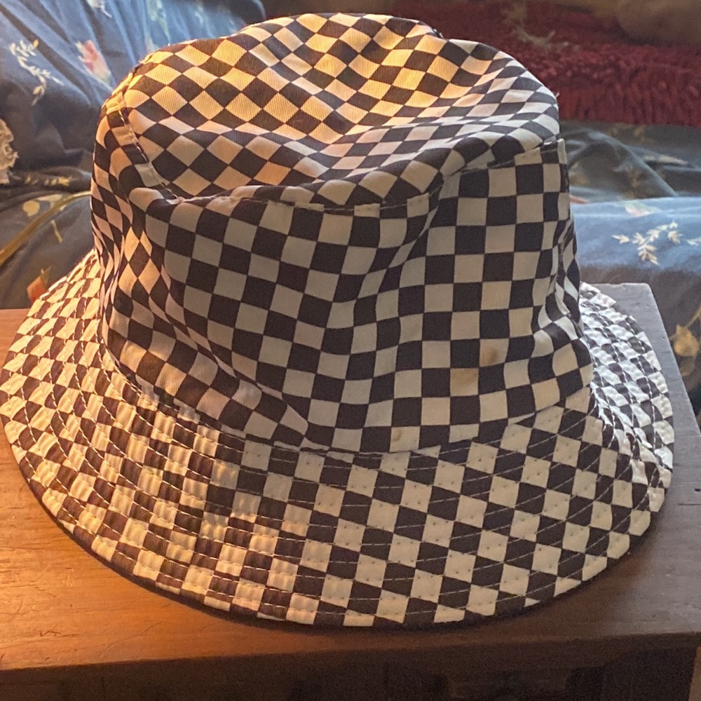 Small Checked Cloth  Sun or Rain Hat